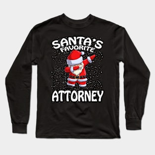 Santas Favorite Attorney Christmas Long Sleeve T-Shirt